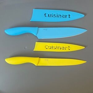 Cuisinart Vibrant Knife Duo with Covers - NEW - Set of 2